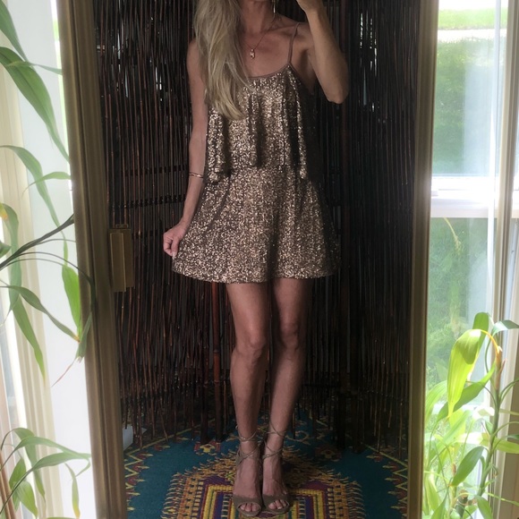 NEW Free People Sunkissed Sequin Mini Dress - Picture 15 of 16